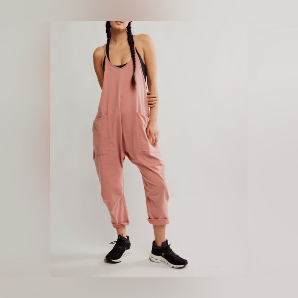 NWT Free People FP Movement Hot Shot Onesie - Petal Pink - Medium - Picture 5 of 11